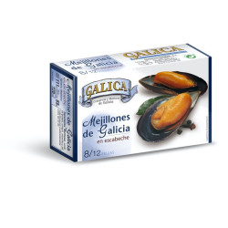 MEJILLONES EN ESCABECHE 8/12 LATA OL-120